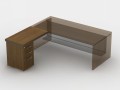 Приставний стіл з тумбою з файловою шухлядою 23СТ47L/48R